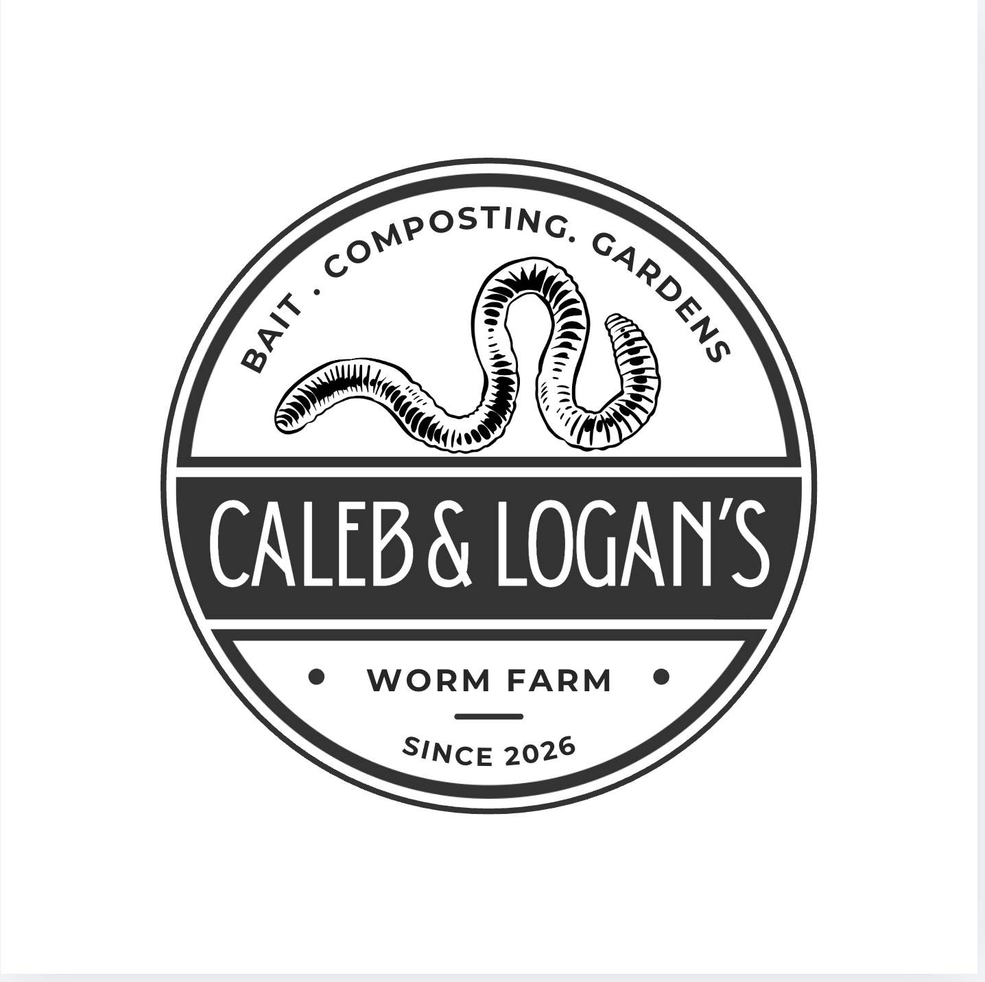 Caleb & Logan’s Worm Farm logo