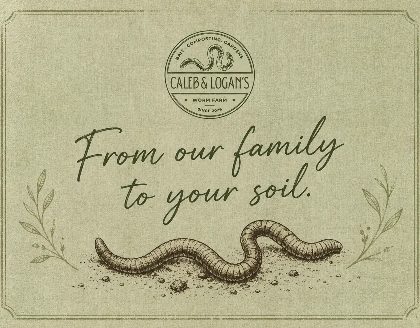 From our family to your soil